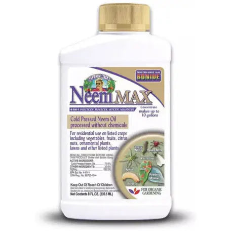 Bonide Captain Jack's Neem Max - Aerosol de aceite de neem prensado en frío  de 64 onzas para plantas de interior o exterior y jardinería orgánica