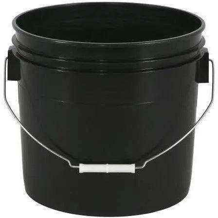 Black Plastic Buckets -- 3 Gallon with Handle