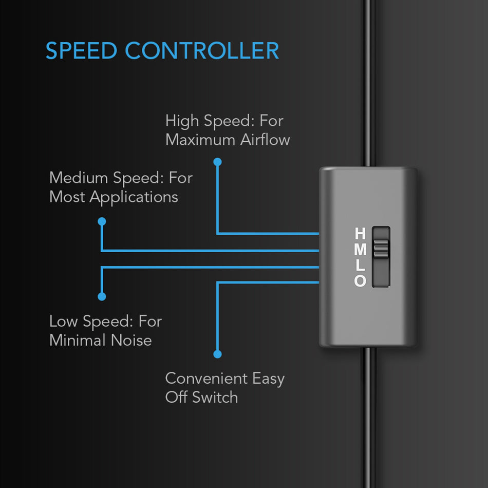 AC Infinity Multifan S1, Quiet AC-Powered Cooling Fan, 80mm