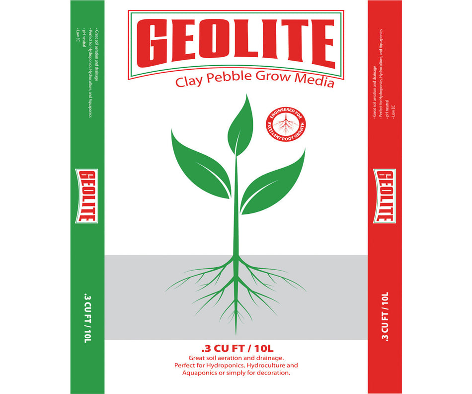 GEOLITE Clay Pebble Grow Media, 10 L