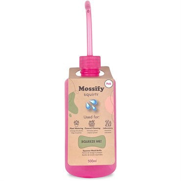 Mossify Squirtr Pink Water Bottle, 500 mL