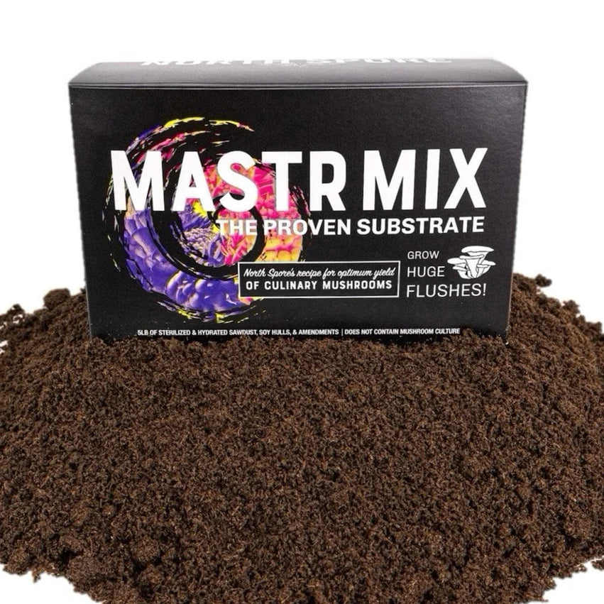 NORTH SPORE Mastr Mix Sterile Soyhull & Hardwood Bulk Substrate, 5lb