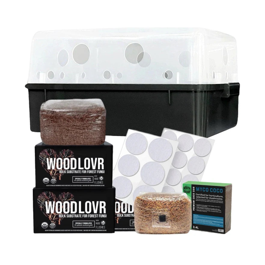 NORTH SPORE 'Boomr Bin' Wood-Loving Monotub Mushroom Grow Kit