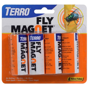 TERRO Fly Magnet Sticky Fly Paper Traps | Pack of 4